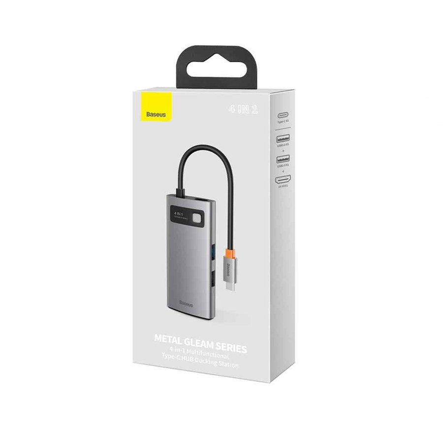 Hub chuyển đổi Baseus Metal Type-C 4 In 1